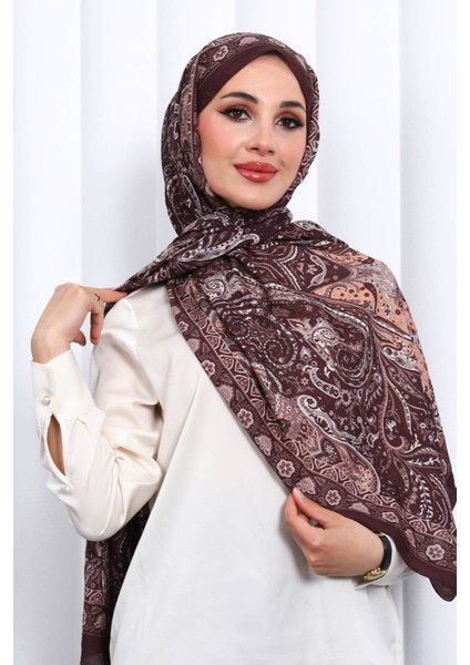 Kahverengi Desenli Kraş Şal fiyatları