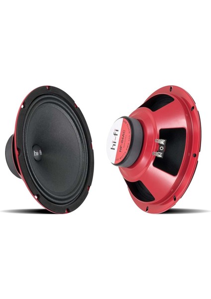 HF-84AC 20CM 8" 500 Watt Max POWER+100 Watt Rms Kırmızı Platinium 20 cm Midrage