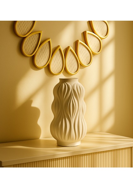 Modern Vazo Dekoratif Şık Iskandinac Nordic Tarz Seramik Xl Boy 30 cm Büyük Vazo fiyatları