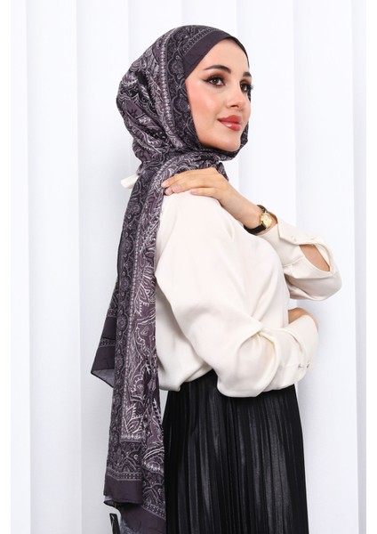 Antrasit Desenli Kraş Şal modelleri