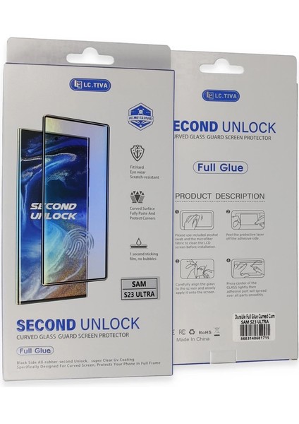 Samsung Galaxy S23 Ultra Durable Full Glue Curved Cam fırsatları