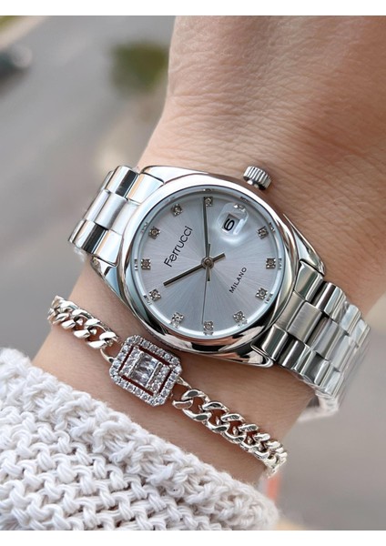 Ferrucci Vintage Seri 2 Yıl Garantili Yeni Sezon 3 Atm Suya Dayanıklı Kadın Kol Saati FC.F03609.1