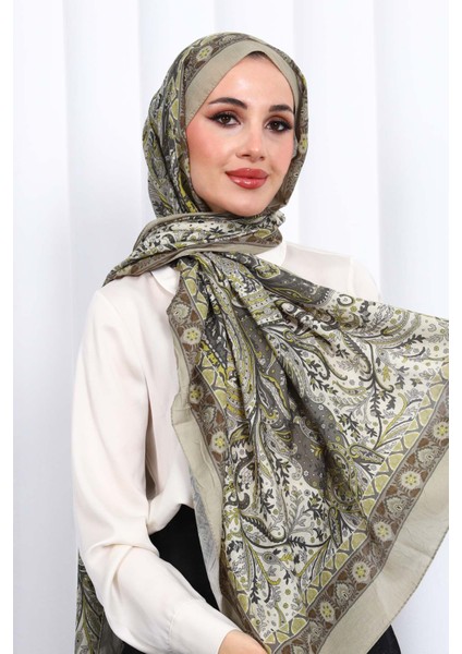 Haki Desenli Kraş Şal