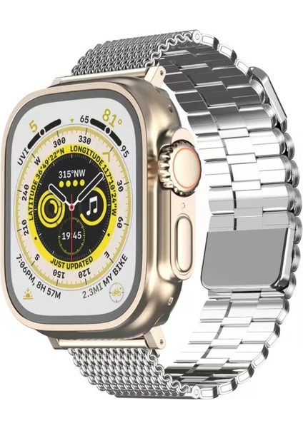 Apple Watch 42MM Ascend Metal Kordon - Gümüş