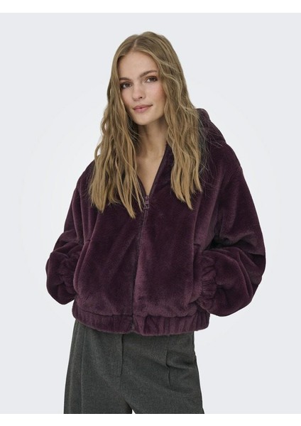 Jdy Yola Faux Fur Hood Kadın Ceket 15359329