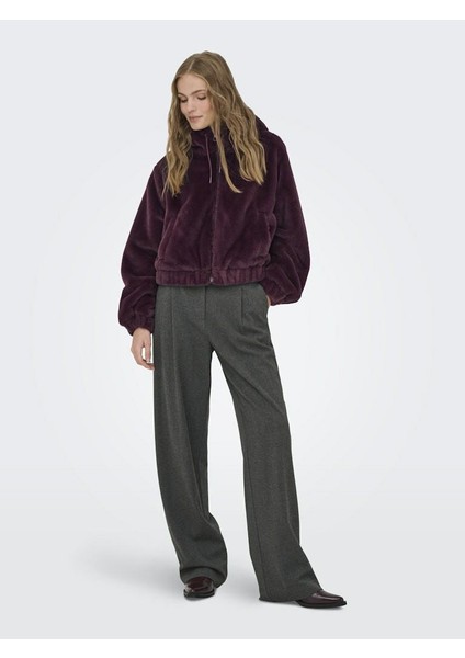 Jdy Yola Faux Fur Hood Kadın Ceket 15359329 fırsatları