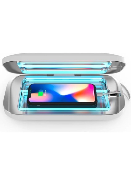 600-G Uv Telefon Dezenfektanı ve Kablosuz Şarj Aleti