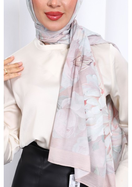 Pudra Desenli Soft Dijital Şal fırsatları