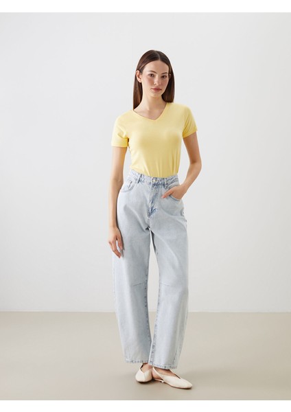 Yeni Sezon V Yaka Kadın Tişört fiyatları