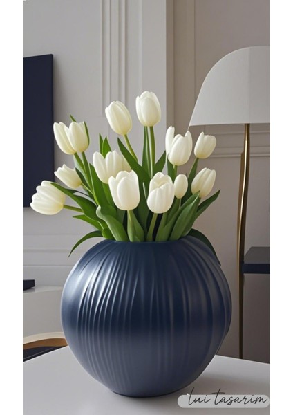 Avangart Trend Avrupa Iskandinav Tarz Şık Yuvarlak Büyük Boy Seramik Vazo fiyatları