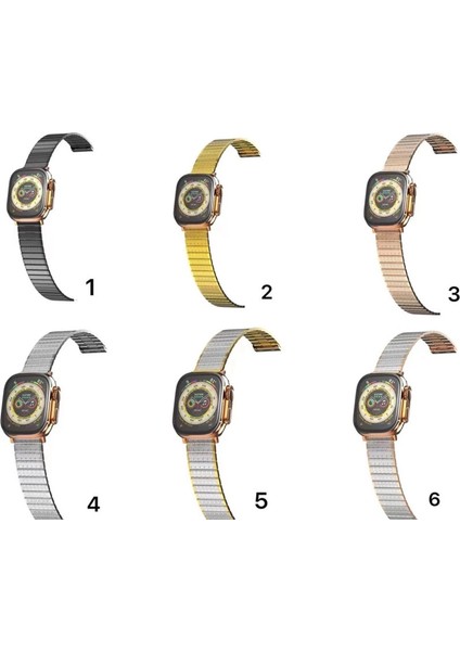 Apple Watch 42MM Made Metal Kordon - Siyah fiyatları