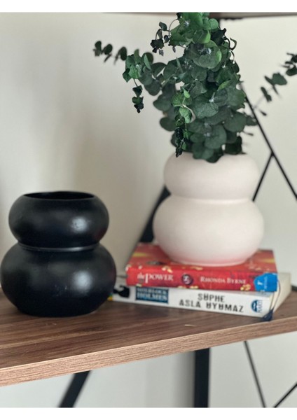 Dekoratif 2’li Vazo Set Siyaz Beyaz Seramik fiyatları