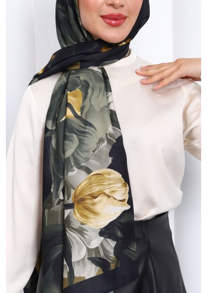 Hardal Desenli Soft Dijital Şal fırsatları