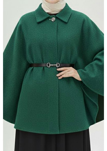 Yeşil Kemerli Kaşe Panço