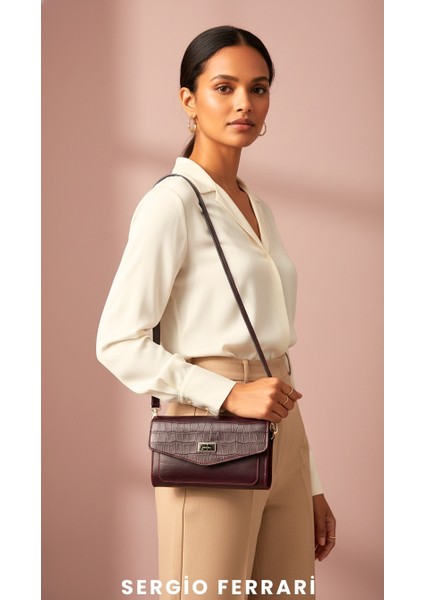 Premium Hakiki Deri Kadın Omuz ve El Çantası | Manyetik Kapaklı Omuz Askılı Çok Bölmeli Şık Tasarım fiyatları