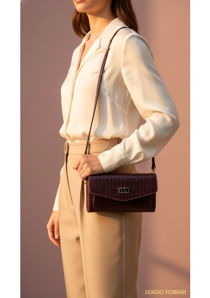 Premium Hakiki Deri Kadın Omuz ve El Çantası | Manyetik Kapaklı Omuz Askılı Çok Bölmeli Şık Tasarım fırsatları