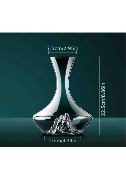 Şarap Şampanya Sürahisi 1300ML Minimalist Tasarımlı Lüks Cam Sürahi Ev Bar Dekarosyonu fiyatları