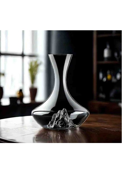 Şarap Şampanya Sürahisi 1300ML Minimalist Tasarımlı Lüks Cam Sürahi Ev Bar Dekarosyonu modelleri