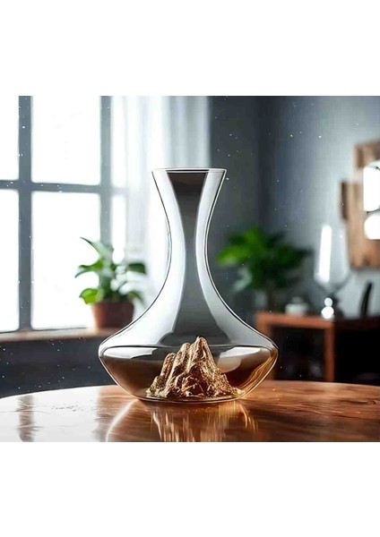 Şarap Şampanya Sürahisi 1300ML Minimalist Tasarımlı Lüks Cam Sürahi Ev Bar Dekarosyonu fırsatları