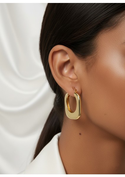 Çelik Puo Gold Küpe