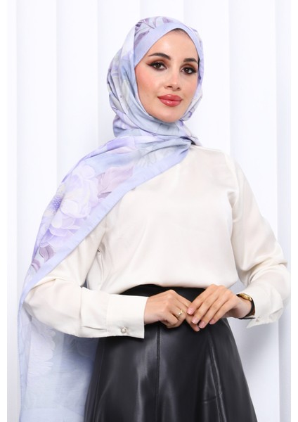 Lila Desenli Soft Dijital Şal fiyatları