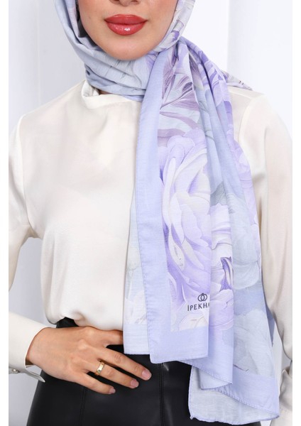 Lila Desenli Soft Dijital Şal fırsatları