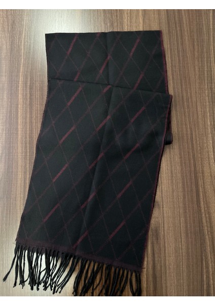 Unisex Floş Yün Desenli Şal Atkı (190 Cm) fiyatları