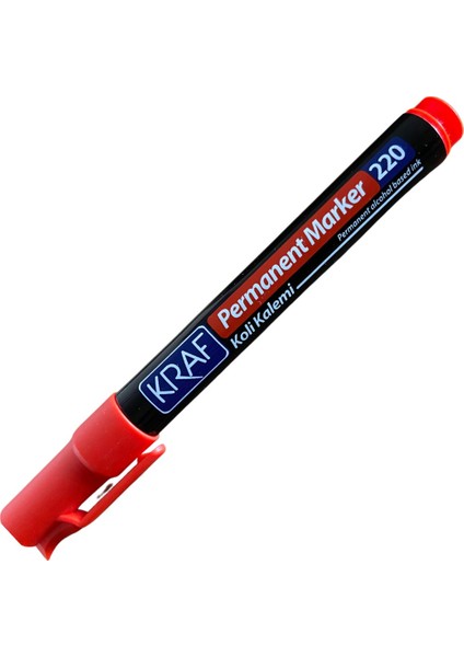 Kraf Permanent Markör Yuvarlak Uc 220 Kırmızı (Koli Kalemi) fırsatları