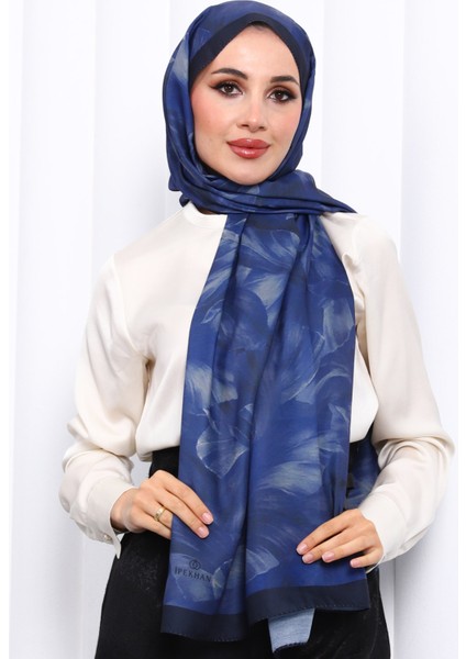 Lacivert Desenli Soft Dijital Şal fiyatları