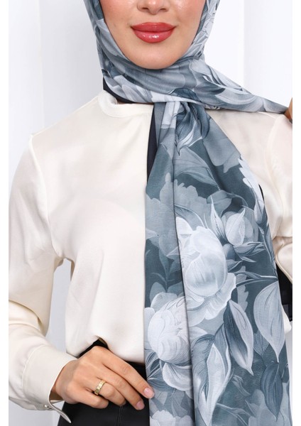 Antrasit Desenli Soft Dijital Şal fırsatları