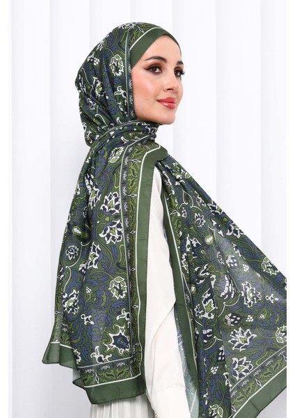 Zümrüt Yeşili Desenli Soft Dijital Şal fiyatları