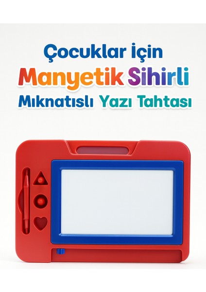 Manyetik Sihirli Mıknatıslı Yazı Tahtası Silinebilir Çocuklar Için Eğitici Çizim ve Yazı Oyuncağı fiyatları