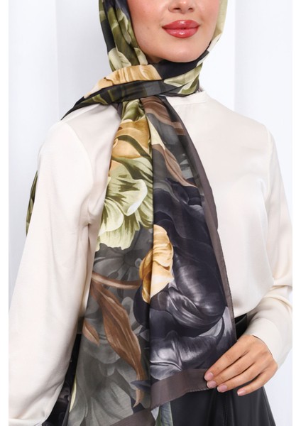 Kahverengi Desenli Soft Dijital Şal fırsatları