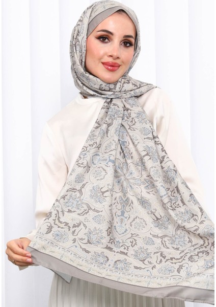 Vizon Desenli Soft Dijital Şal