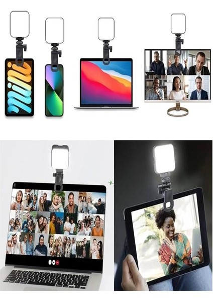 3 Renkli Selfie Işığı Telefon & Laptop , Vlog, Canlı Yayın ve Video Için Mini LED Işık fırsatları