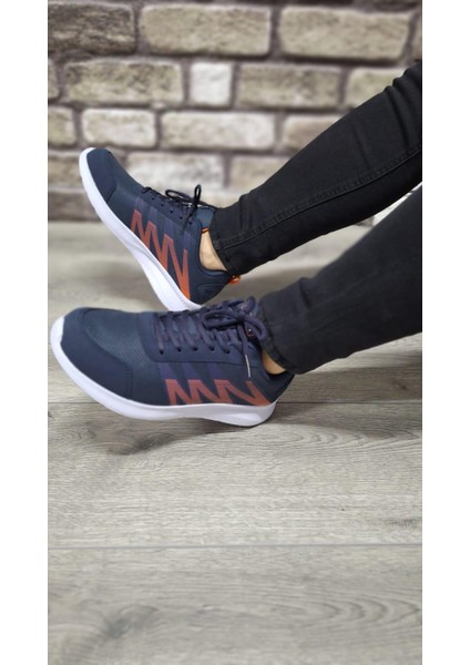 Günlük Rahat Ortopedik Taban Erkek Bağcıklı Su Geçirmez Spor Ayakkabı Sneaker