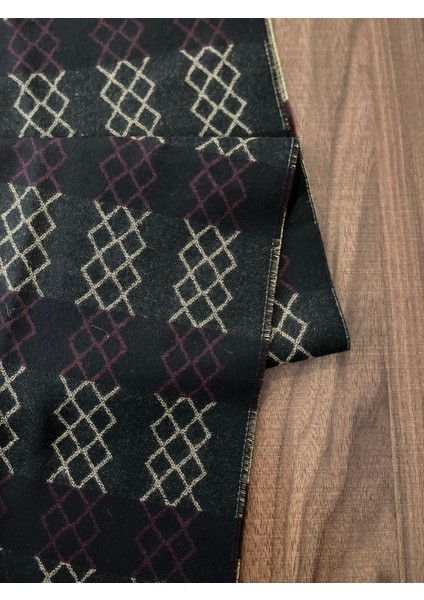 Unisex Floş Yün Desenli Şal Atkı (190 Cm) fırsatları