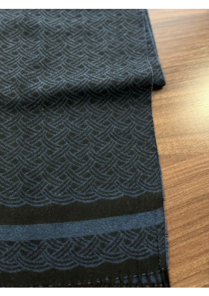 Unisex Floş Yün Desenli Şal Atkı (190 Cm) fırsatları