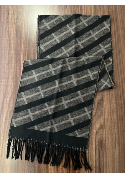 Unisex Floş Yün Desenli Şal Atkı (190 Cm) modelleri