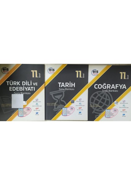 Eis Yayınları 11. Sınıf Türk Dili ve Edebiyatı+Tarih+Coğrafya Soru Bankası