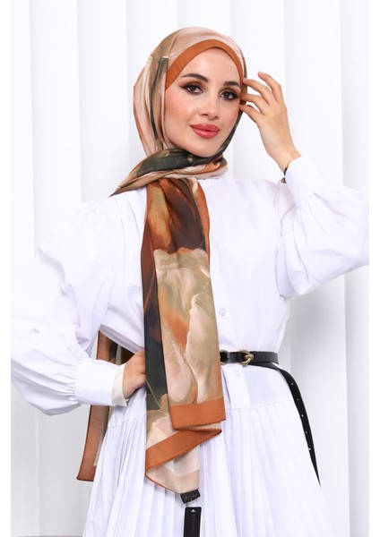 Camel Desenli Soft Dijital Şal modelleri