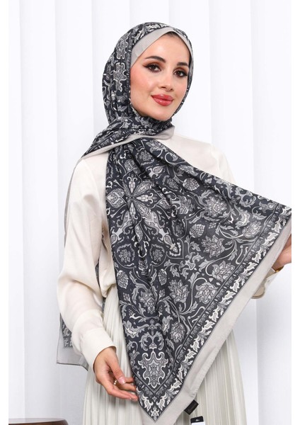 Taş Desenli Soft Dijital Şal