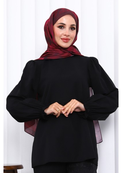 Mürdüm Desenli Soft Dijital Şal fiyatları