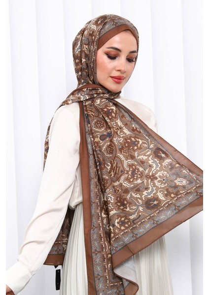 Taba Desenli Soft Dijital Şal