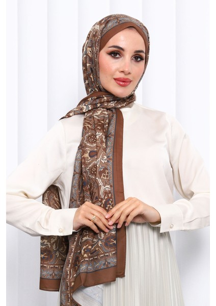 Taba Desenli Soft Dijital Şal modelleri