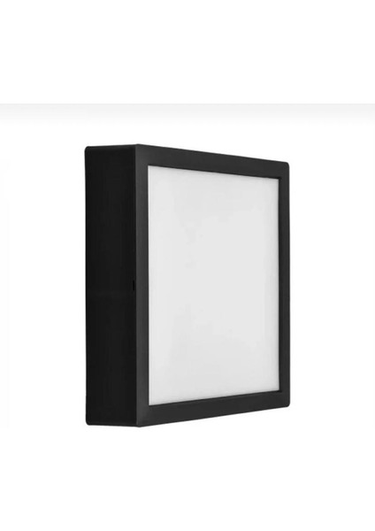18 W LED Panel - Beyaz Işık (6500K) - Siyah Kasa - Kare - Sıva Üstü - modelleri