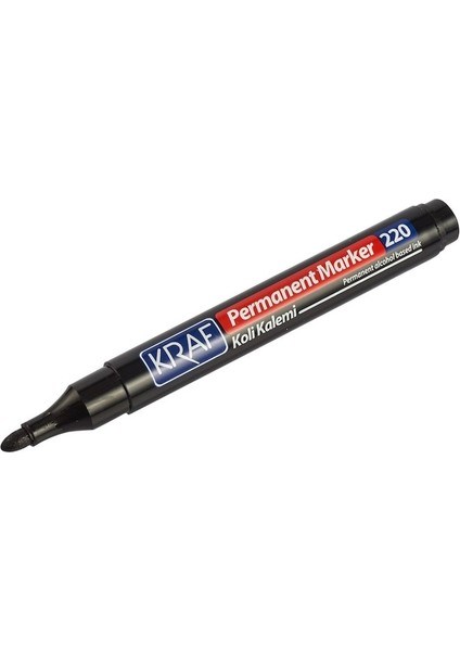 Kraf Permanent Markör Yuvarlak Uc 220 Siyah (Koli Kalemi) fiyatları