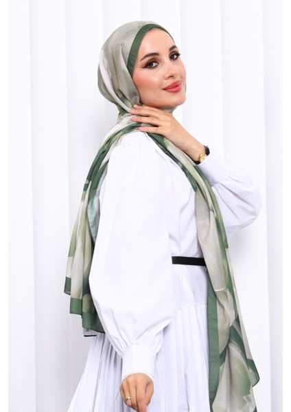 Yeşil Desenli Soft Dijital Şal fiyatları