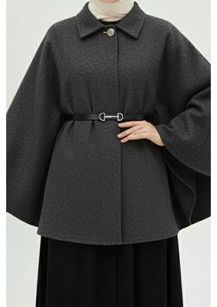 Antrasit Kemerli Kaşe Panço