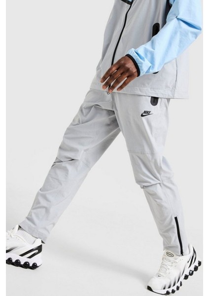 Tech Sportswear Fleece Woven Open-Hem Gri Erkek Eşofman Altı fiyatları